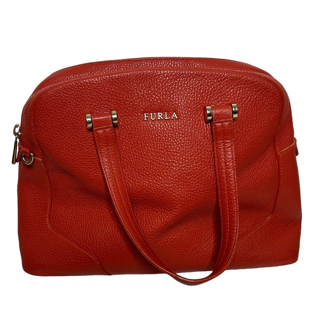 Furla Red Leather Shoulder Bag